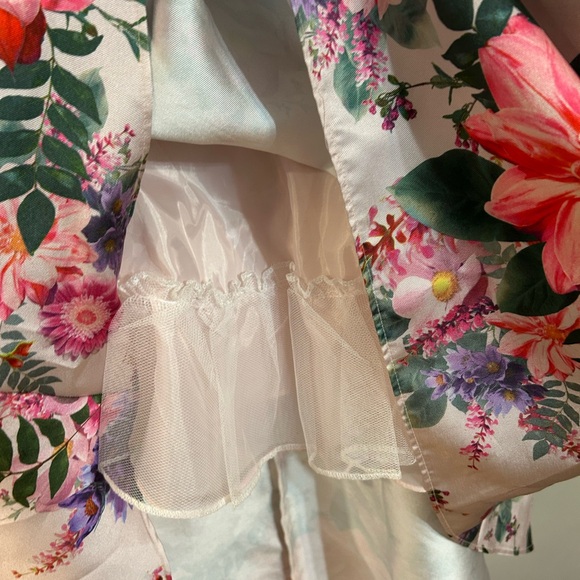 Girls size 16 Rare Edition high/low dress. Blush with floral, NWT satin youth - Picture 11 of 11
